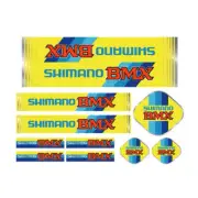 Shimano BMX Yellow custom color decal set - old school bmx