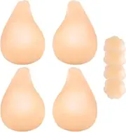 [SAAOZ] 2025 Push Up Sticky Bra for Women, Reusable Invisible Silicone Adhesive Bra for Backless Strapless Dress, with Nipple Covers