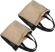 AKOOSY 2pcs Jewelry Storage Pouches: Multi-functional And Durable for Necklaces Bracelets And Accessories Retro Block Tote Purse