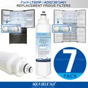 7X INTERNAL FRIDGE FILTER REPLACEMENT FOR LG LT800P BY AQUA BLUE H20