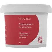 Amazing Oils Magnesium Active Bath Flakes Magnesium Chloride & Menthol | 2kg