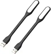JR Joyreap 2 Pcs USB LED Lamp Portable Bright LED Lights for Power Bank, Computer, PC, Laptop, Desktop (Black)