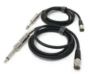 2 x Guitar Input Cable for Audio-Technica AT-GCW Wireless Transmitters