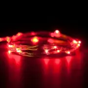 Perfect Holiday Battery Powered 7 Ft Copper String of 20 LED Fairy Lights