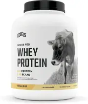 5LB Vanilla Bean 100% Grass Fed Whey Protein, Undenatured, No GMOs