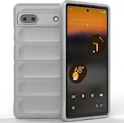 EabHulie Google Pixel 6A Case, Flexible TPU Silicone Non-Slip Shock-Absorbent Case Cover for Google Pixel 6A Grey