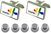 [Select Gifts] Shirt Dress Studs Taipei City Taiwan Flag Cufflinks