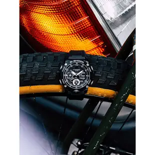 【CASIO】G-SHOCK 黑色碳纖維錶殼雙顯款 GA-2000S-1A 台灣卡西歐公司貨