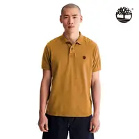 在飛比找momo購物網優惠-【Timberland】男款小麥色休閒短袖Polo衫(A6R