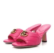 Gucci Marmont GG Padded Women's mid-heel slide sandal US 9.5 /Eur 39.5