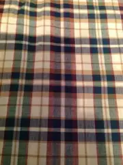 Longaberger Little Bin Top Basket Liner ~ WT Plaid
