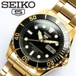【金台鐘錶】SEIKO 精工錶 經典復刻100M 潛水錶 ( 日本原裝)(金色) SNZF22J1
