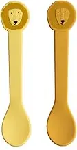 Trixie Silicone Spoon, Set of 2, Baby Food, Silicone, Baby Tableware, Spoon, Dishwasher Safe, Baby, Kids, Stylish, Animal, Weaning Ceremony, Trixie Silicone Spoon, Mr. Lion
