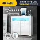 Artiss Buffet Sideboard LED Cupboard Cabinet 2 Doors Pantry Storage Shelf ARNO