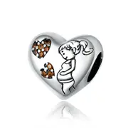 Maternal Love Charm for Bracelet & Bangle Silver plating DIY Jewelry Bracelet