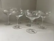 ORREFORS CHAMPAGNE / SHERBERT DISHES - NEW - SET OF 4