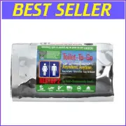 Travel-Friendly Sanitary Toilet Bags - 12 Count with Paper and Wipes Included