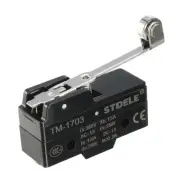 TM-1703 Panel Mount Long Hinge Roller Lever Type Micro Switch Screw Terminals