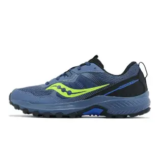 【SAUCONY 索康尼】越野跑鞋 Excursion TR16 男鞋 海軍藍 黑 緩衝 運動鞋 耐磨 戶外(S2074414)