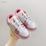 耐吉 耐克08-*NK AIR JORDAN 1低幫童鞋男童鞋女童鞋彈力親子鞋兒童運動鞋男女童全配鞋