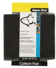 Aqua One Carbon Pad Filter Wool Aquarium Removes Toxins Purifies Water 10448