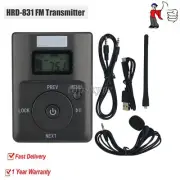 HRD-831 FM Transmitter Broadcast w/ Mic 500M Transmitting Support TF Card Micro