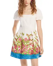 Weekend Max Mara Signature Ebbro Puff Sleeve Mini Dress 2