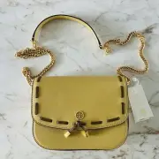 TORY BURCH Robinson Pickstitch Beeswax Convertible Shoulder Crossbody Bag