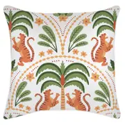 Cushion Cover-With Piping-Tiger Tree White-60cm x 60cm