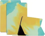 [SLLMYYX] Case for Amazon Kindle Paperwhite 6 inch 2022 (11th Generation), Premium Leather Folio Slim Stand Protective Cover with Auto Wake/Sleep (Yellow)