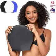 New Extra Large Swim Cap For Dreadlocks & Braids Protect Ears Long Hair Silicone