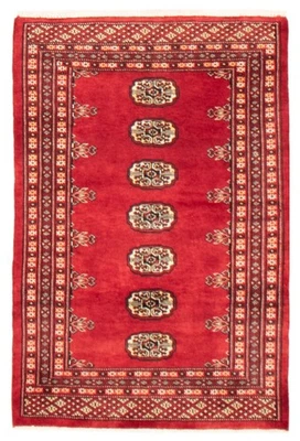Vintage Hand-Knotted Area Rug 2'6" x 3'10" Traditional Wool Carpet
