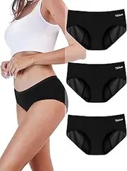 [TIICHOO] Period Underwear for Women Heavy Flow Soft Absorbent Period Panties Incontinence Leakproof Underwear