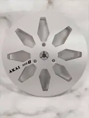 2X Standard 7" Aluminum AKAI Silver Tape Reels For Reel To Reel Tape Recorders