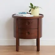 Duet Bedside Table - Walnut