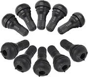 10Pcs TR412 Snap-in Tire Valve Stems with Dust Caps Rubber Replacement for Car Auto Tubeless Wheels