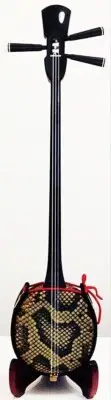 Ryukyu Sanshin With 15 Piece Set for Beginners Okinawa Shamisen Japan Instrument