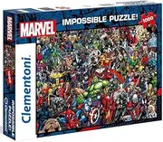[Clementoni] Marvel Impossible Puzzle 1000 Pieces, Multicolor (39411)