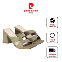 在飛比找蝦皮購物優惠-Pierre Cardin 女士高跟鞋涼鞋 5cm 高方底超