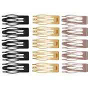 UP 30X Double-grip Hair Clips Metal Snap Barrettes Hair Styling Tool Women Girls
