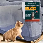 Feline Fortress: 10 Pack, Cat Scratch Shields Furniture Protector for Your Couch