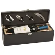 Black Wine Box with Tools