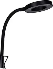 Fish Tank Clamp Lamp Aquarium Aquatic Pl Lamp Fill Light Translucent Clamp Lamp 360° Rotation Black