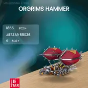 JIESTAR 58036 Orgrims Hammer with 1855 Pieces