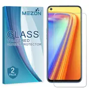 [2 Pack] Realme 7 Pro Tempered Glass 9H HD Crystal Clear Premium Screen Protector by MEZON – Case Friendly, Shock Absorption (Realme 7 Pro, 9H) – FREE EXPRESS