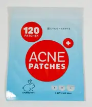 KeyConcepts Emergency ACNE PATCHES 120 pimple patches 3 sizes Hydrocolloid