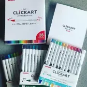 Zebra Water Based pen click kart 36 color set CLICKART Knock Type WYSS22-36C New