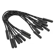 Zipper Pulls Extension Handle Cord, 15 Pack Finger Use Plastic Curve Puller T...