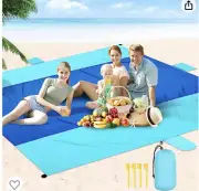 Beach Blanket, Extra Large Oversized, Sandproof, 10x8.4ft Beach Mat!