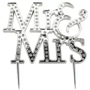 Wedding Cake Topper Mr and Mrs Bride and Groom Reception Decoration